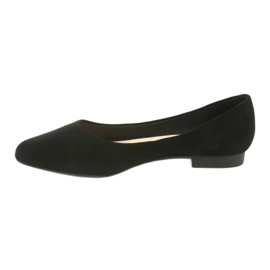 Sort ruskind ballerina Sergio Leone BL611 2