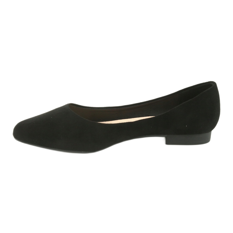 Sort ruskind ballerina Sergio Leone BL611 2