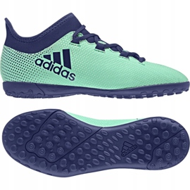 Adidas X Tango 17.3 Tf Jr CP9027 fodboldstøvler blå flerfarvet 1