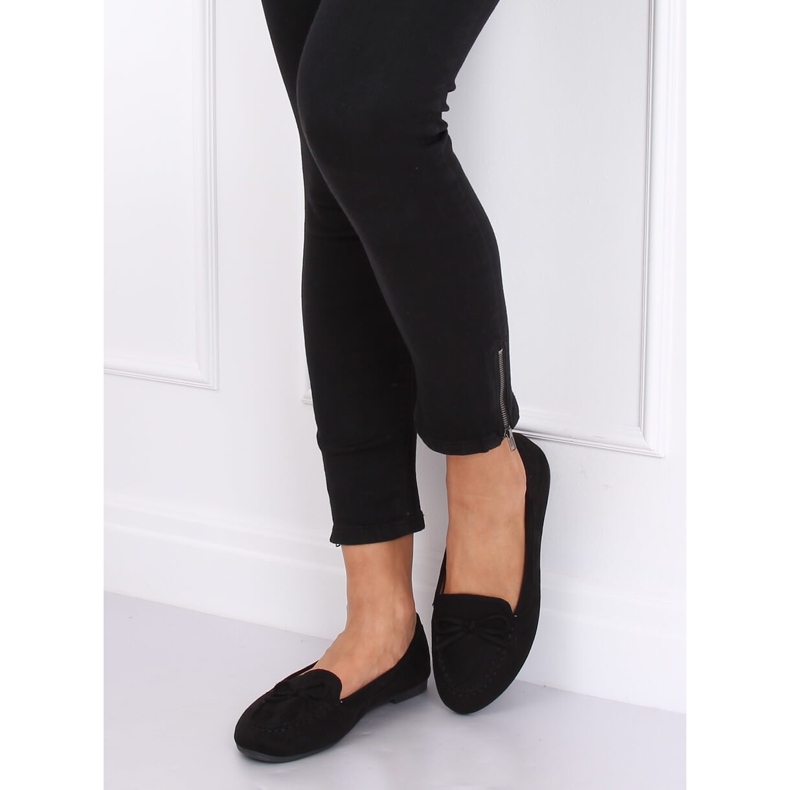 Sorte kvinders loafers 9F127 Sort 1