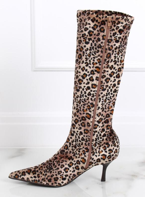 Leopard støvler B36025-L01 panter brun 1