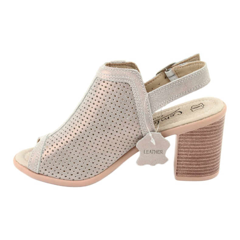 Åbne sandaler beige / guld Filippo DS757 gylden 2