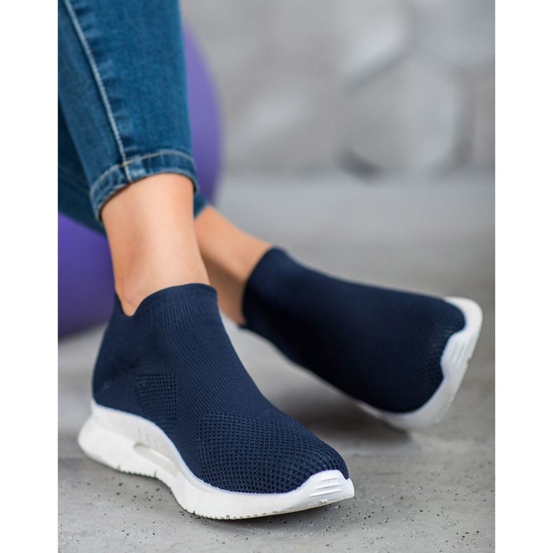 SHELOVET Tekstil Slip On Sko blå 2