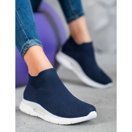 SHELOVET Tekstil Slip On Sko blå 1