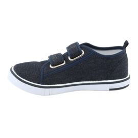Velcro sneakers Atletico jeans marineblå 2