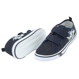 Velcro sneakers Atletico jeans marineblå 5