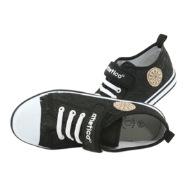 Sneakers med læderindsats Atletico BSM029 sort 6