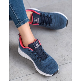 Ax Boxing Tekstil sport sko blå 1