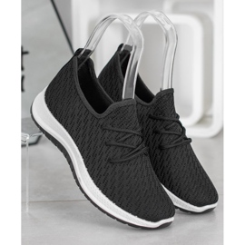 SHELOVET Sort openwork sportssko 2