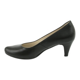 Gregors 465 business pumps i sort læder 2