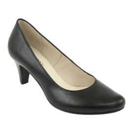 Gregors 465 business pumps i sort læder 1