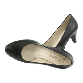 Gregors 465 business pumps i sort læder 5
