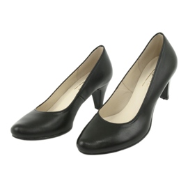 Gregors 465 business pumps i sort læder 3