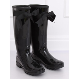 Sort dame galoshes 812-10 Sort gul 1