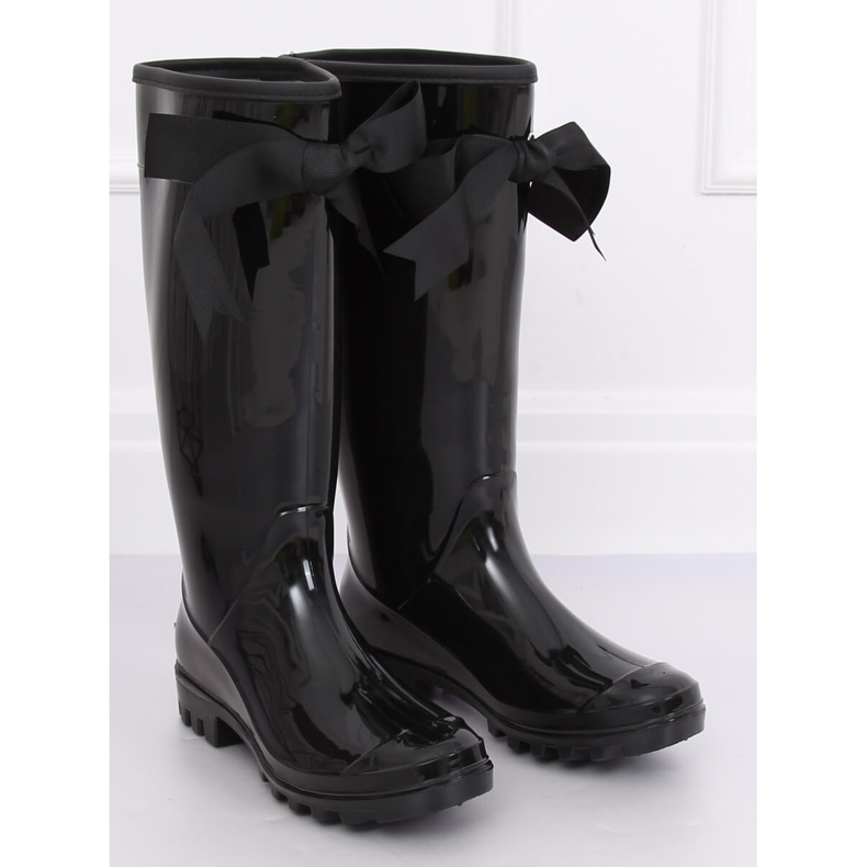 Sort dame galoshes 812-10 Sort gul 1