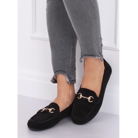 Sort ruskind loafers 77-192 Sort 1