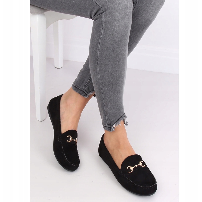 Sort ruskind loafers 77-192 Sort 2