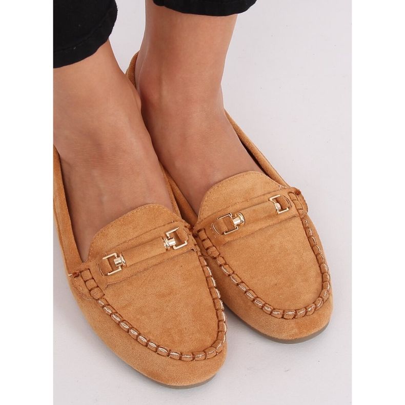 Kvinders loafers camel 22-7 Camel brun 1