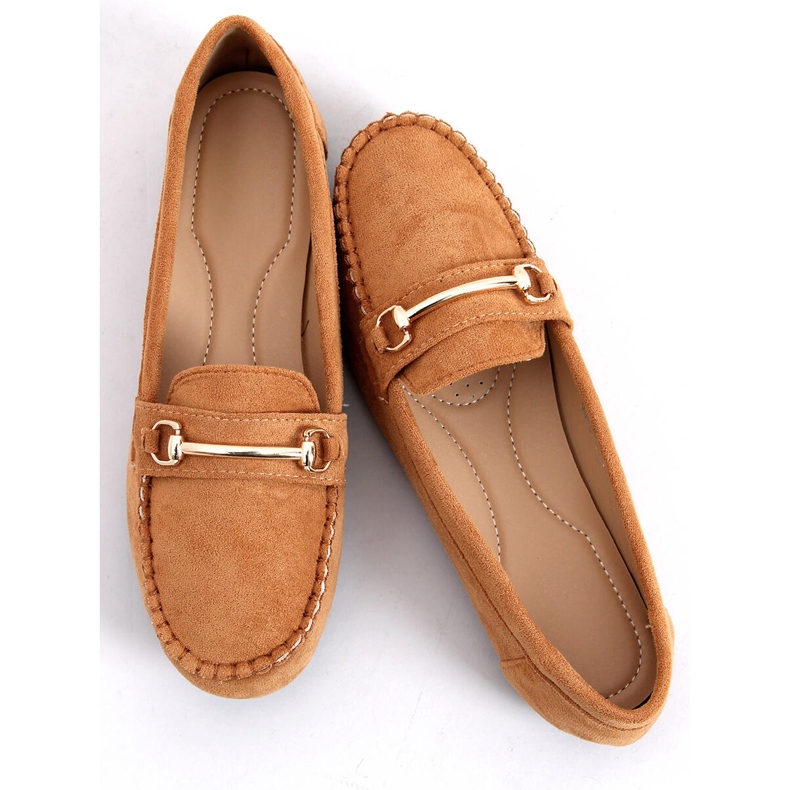 Kvinders loafers camel 99-01A Camel brun 1