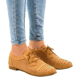 Brune åbent sko med studs MJ1125 1