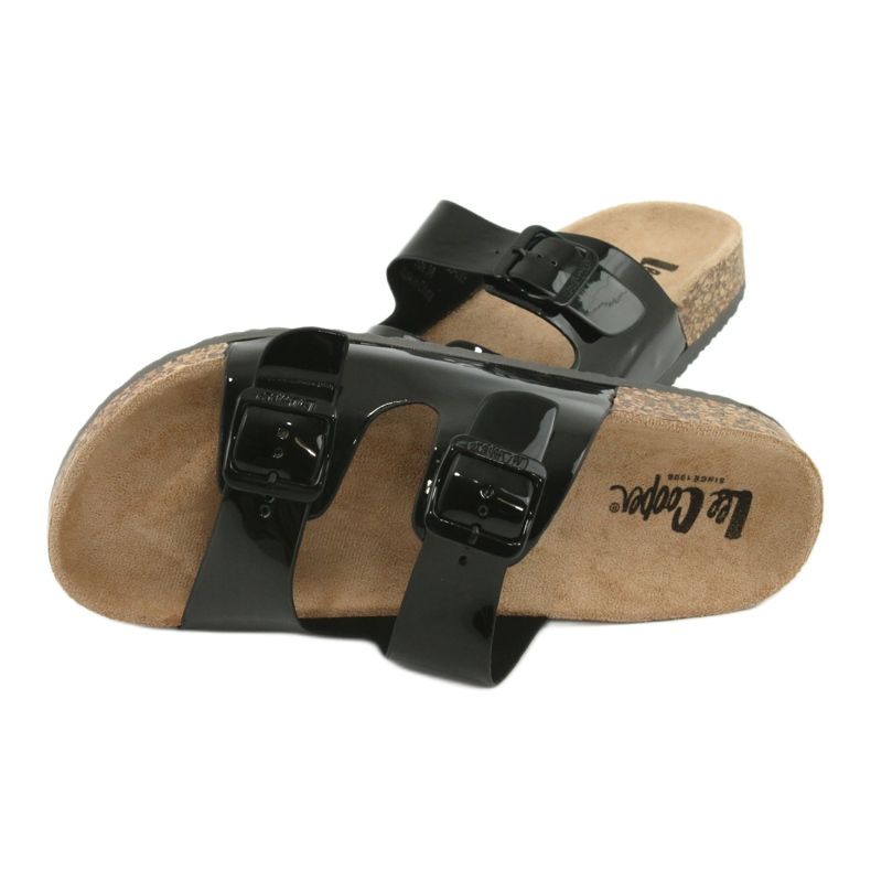 Lakeret anatomisk sort Lee Cooper 1043 hjemmesko 4
