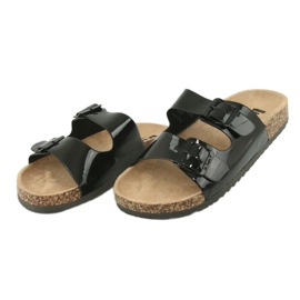 Lakeret anatomisk sort Lee Cooper 1043 hjemmesko 2