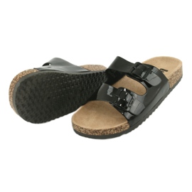 Lakeret anatomisk sort Lee Cooper 1043 hjemmesko 3