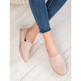SHELOVET Klassisk pulver Espadrilles lyserød 1