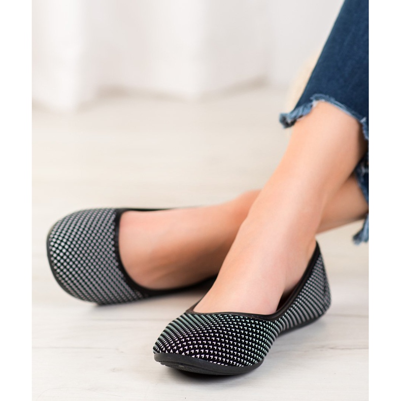 McKey Ballerina i hjerter hvid sort 2