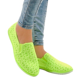 Grønne HB-5 Lycra Slip-On Sneakers 1