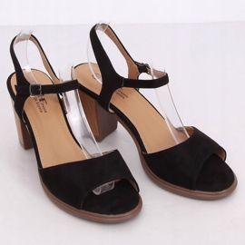 Sorte højhælede sandaler 660-6 Sort 1
