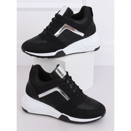 Sort kile sneakers YL-33 Sort gul 1