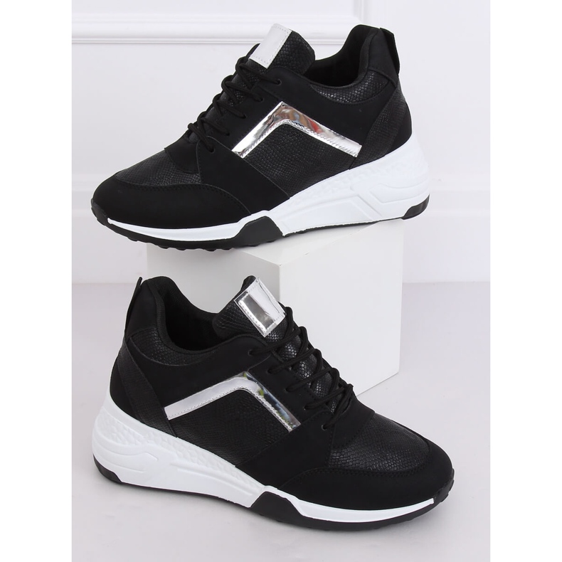 Sort kile sneakers YL-33 Sort gul 1