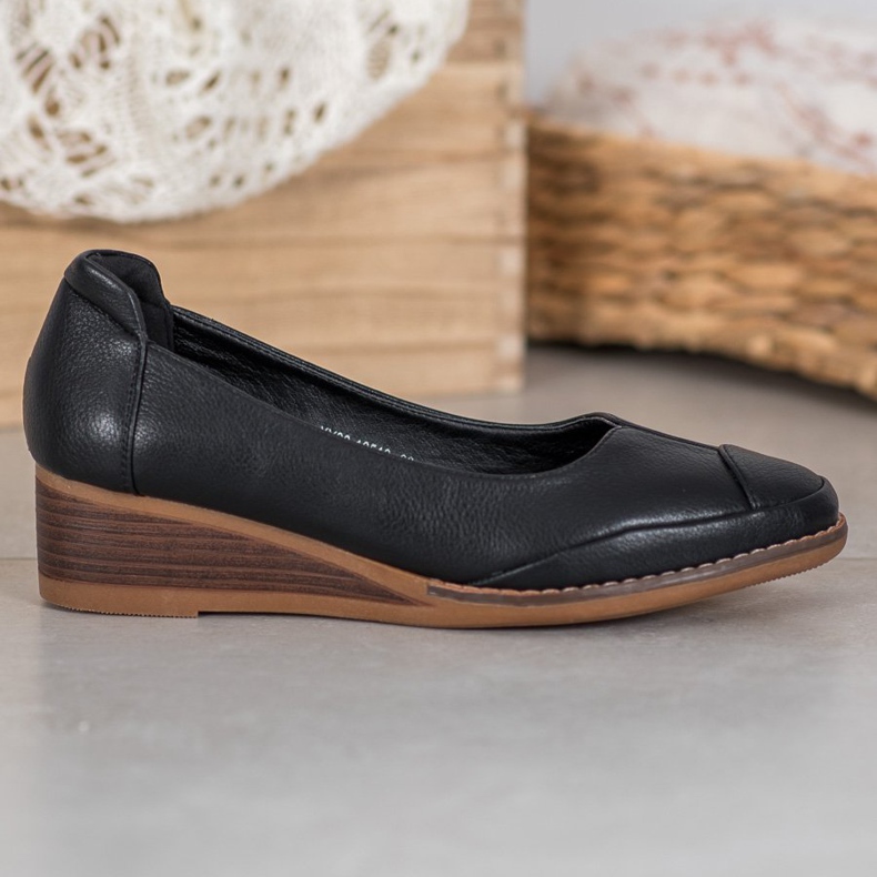 Vinceza Casual Wedge Pumps sort 1