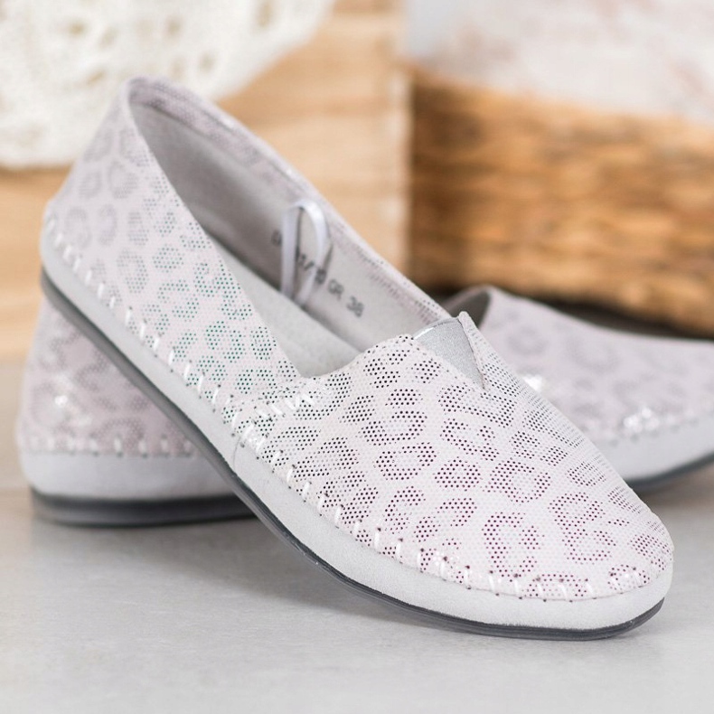Filippo Mønstrede Slipons grå 1