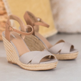 J. Star Lette kile sandaler beige 1