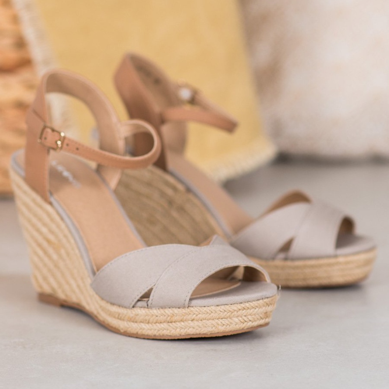 J. Star Lette kile sandaler beige 1