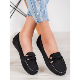 Nio Nio Elegante loafers i ruskind sort 1