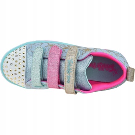 Skechers Sparkle Lite-Stars The Limit Jr 314036L-LBMT sko blå lyserød gylden 2
