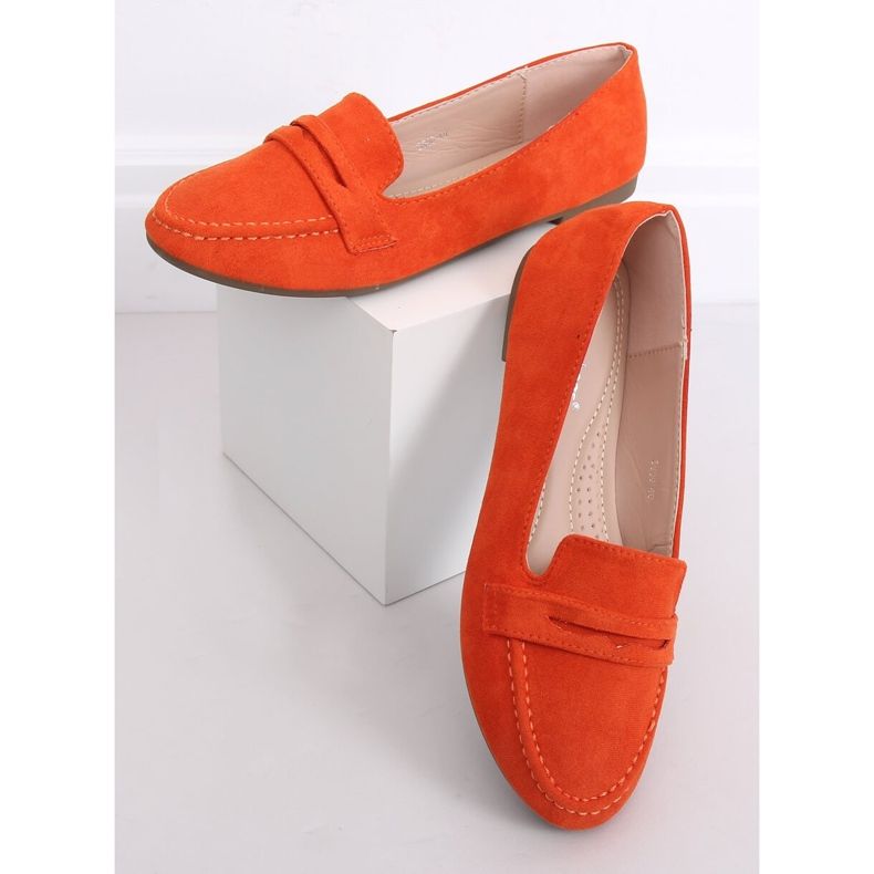 Orange damesmokasiner 3900 Orange 1