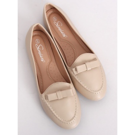 Kvinder beige loafers A8637 Beige 1
