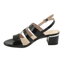 Caprice sandaler damesko med dekoration 28208 sort 2