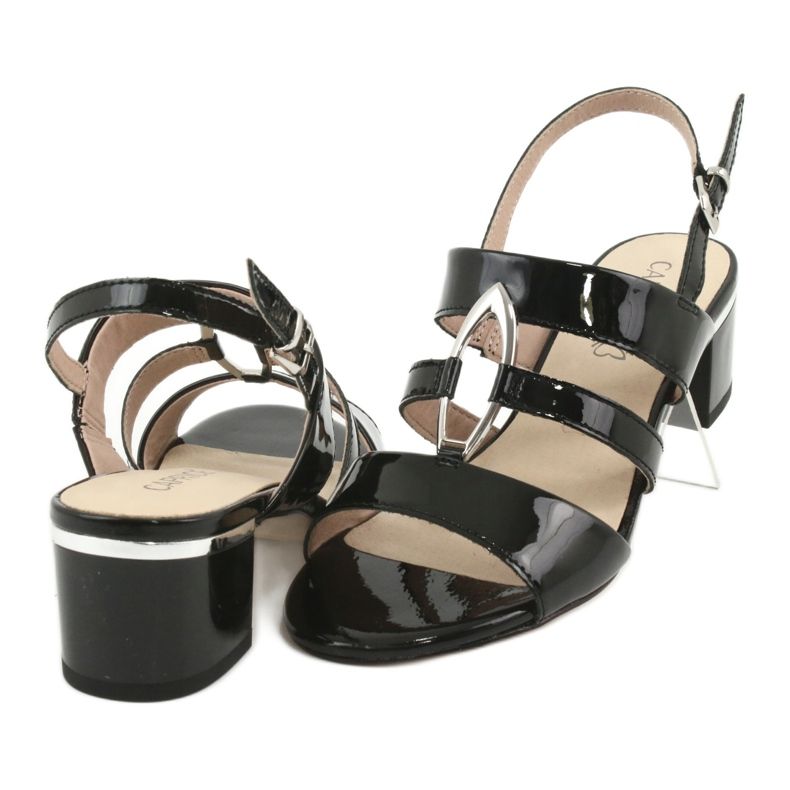 Caprice sandaler damesko med dekoration 28208 sort 4