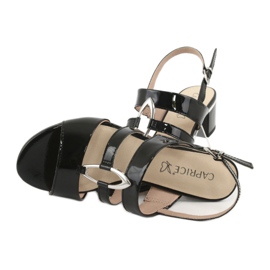Caprice sandaler damesko med dekoration 28208 sort 5