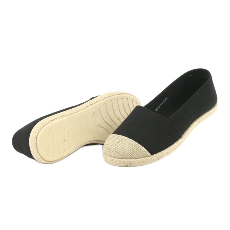 Wishot 32-130 ballerinas espadrilles sort 4