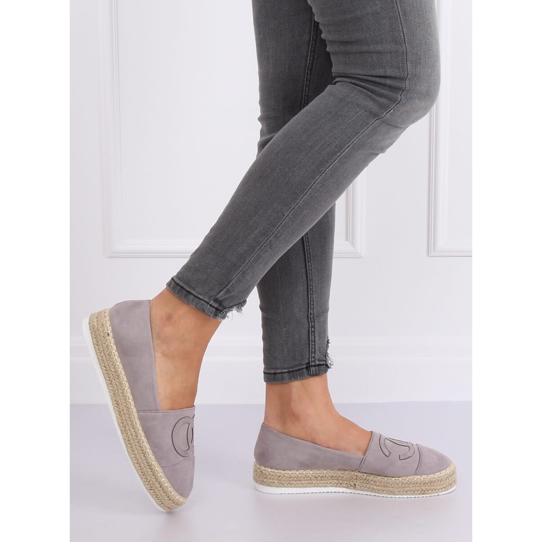 Grå Espadriller til kvinder T341P Grå 1