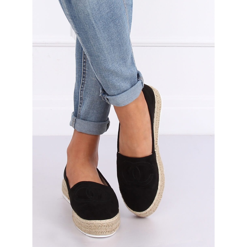 Sorte espadriller til kvinder T341P Sort 1