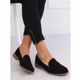 Sorte kvinders loafers T366P Sort 1