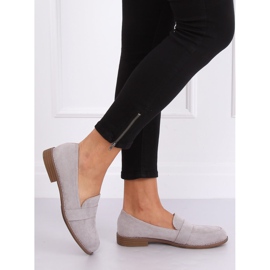 Grå Kvinders grå loafers T366P Grå 2