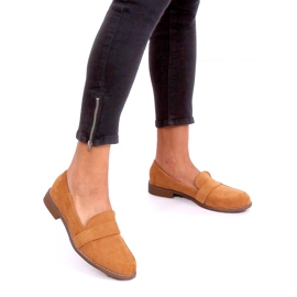Kvinders loafers camel T366P Camel brun 1
